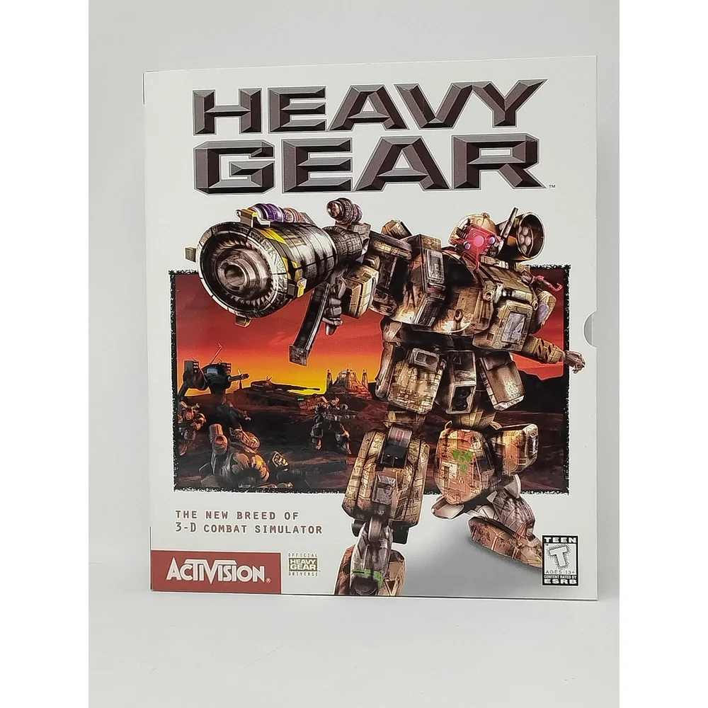 Activision Heavy Gear 1997 PC Big Box Windows 95 Combat Simulator Sci-Fi